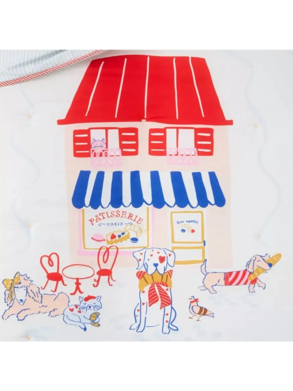Target Full/Queen Paris Patisserie Scene Kids' Comforter Set - Pillowfort™ Dogs